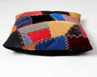 アンティーククレイジーキルトクッション - Etsy 日本