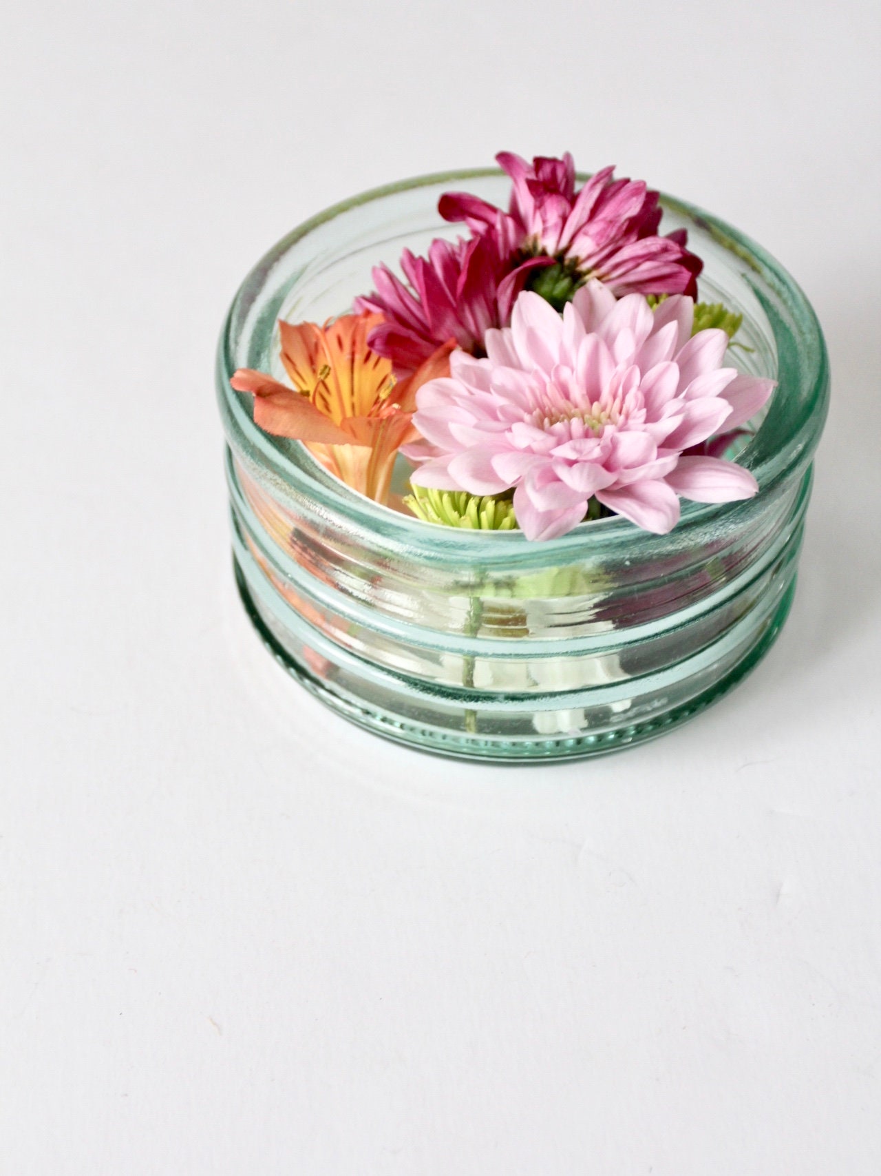 ヴィンテージの青いガラスのリブ付きボウル - Etsy 日本