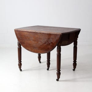 antique drop leaf dining table with extensions