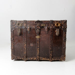 antique travel trunk