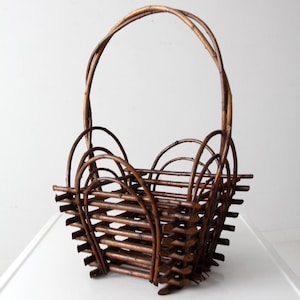 vintage twig basket