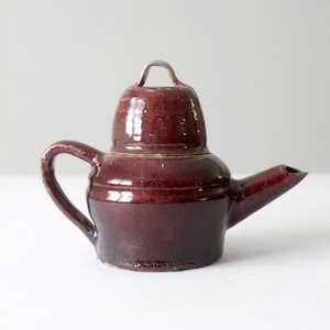 vintage studio pottery teapot