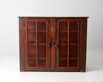 antique primitive pie cabinet