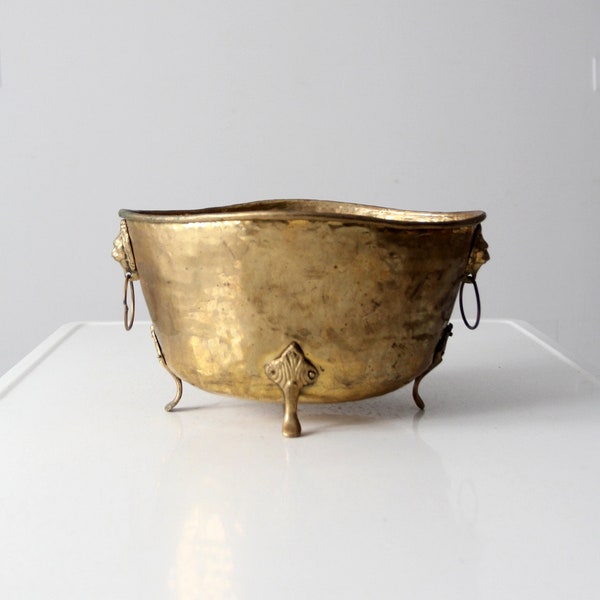 Antique Brass Bucket Etsy