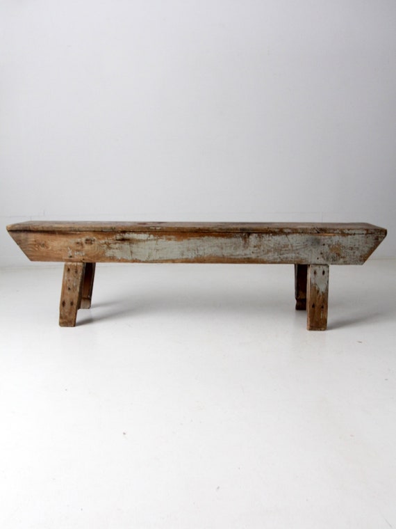 Antique cheap farm bench