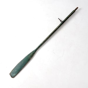 vintage painted wooden oar