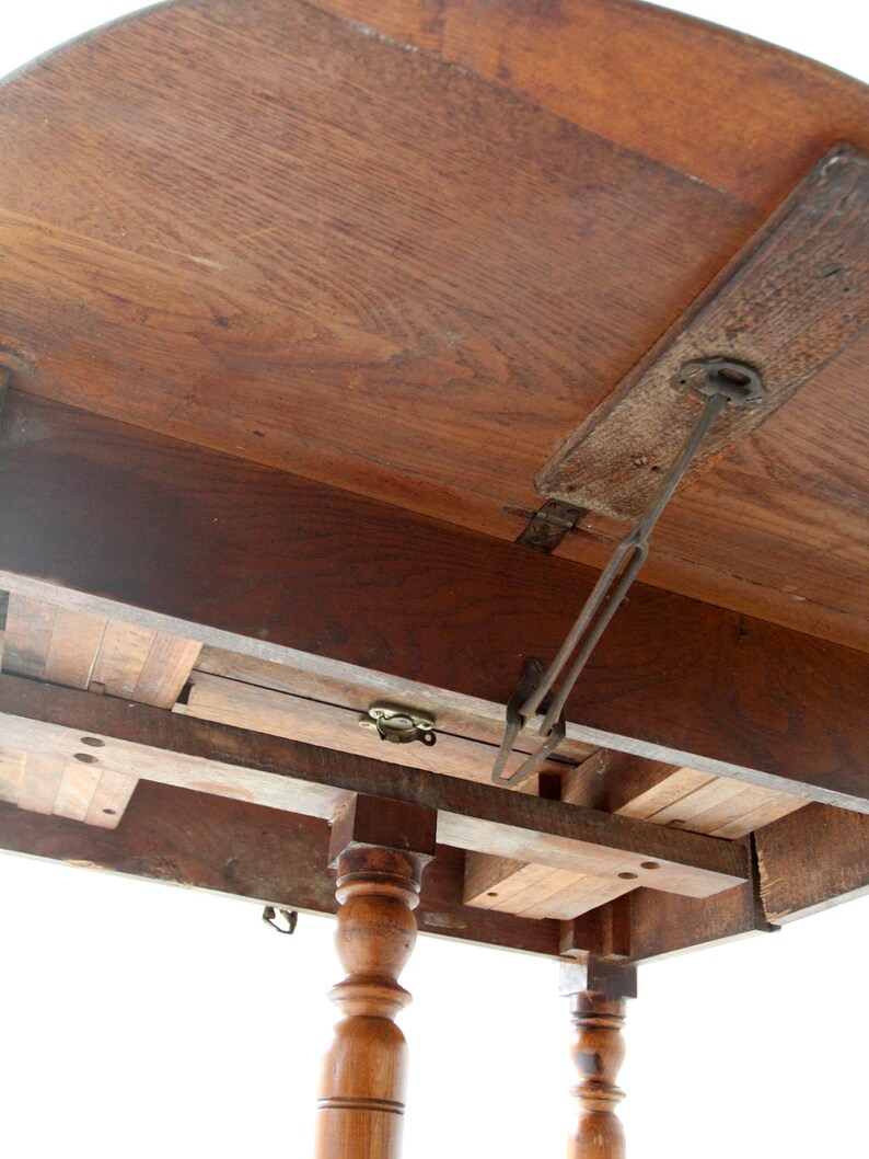 Antique Drop Leaf Table Etsy