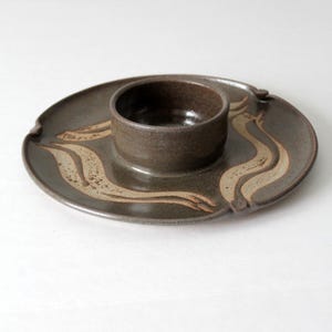 vintage studio pottery platter