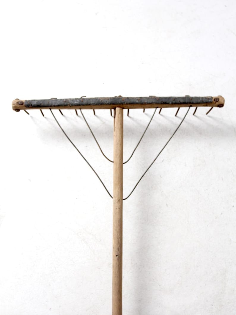 Antique Wooden Hay Rake - Etsy