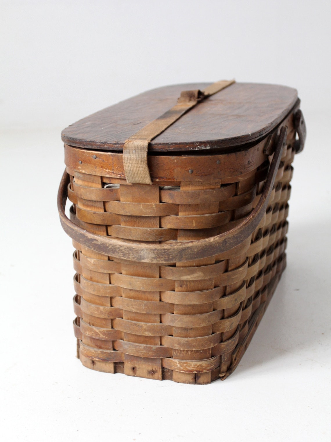 Antique Hawkeye Basket Refrigerated Picnic Basket Etsy