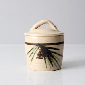 vintage studio pottery jar