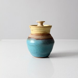 vintage studio pottery jar