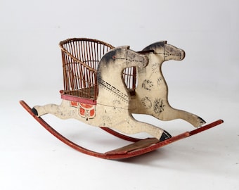 Victorian rocking horse chair