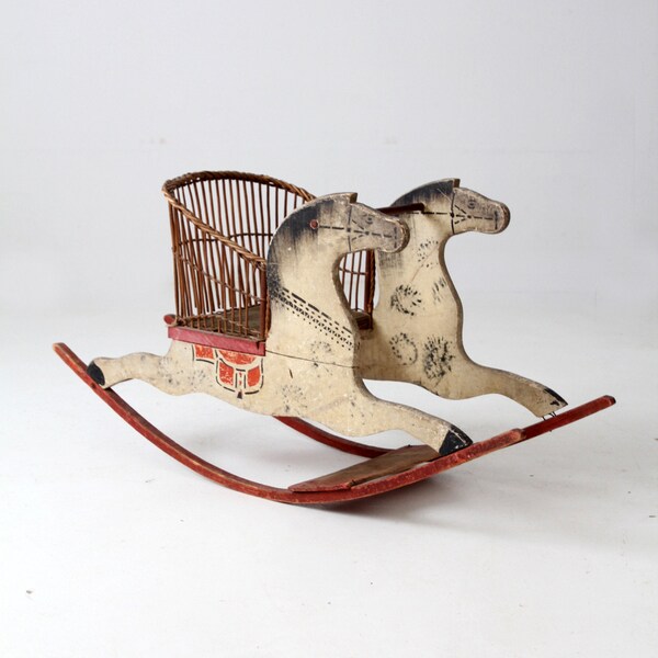 Red Rocking Horse Etsy