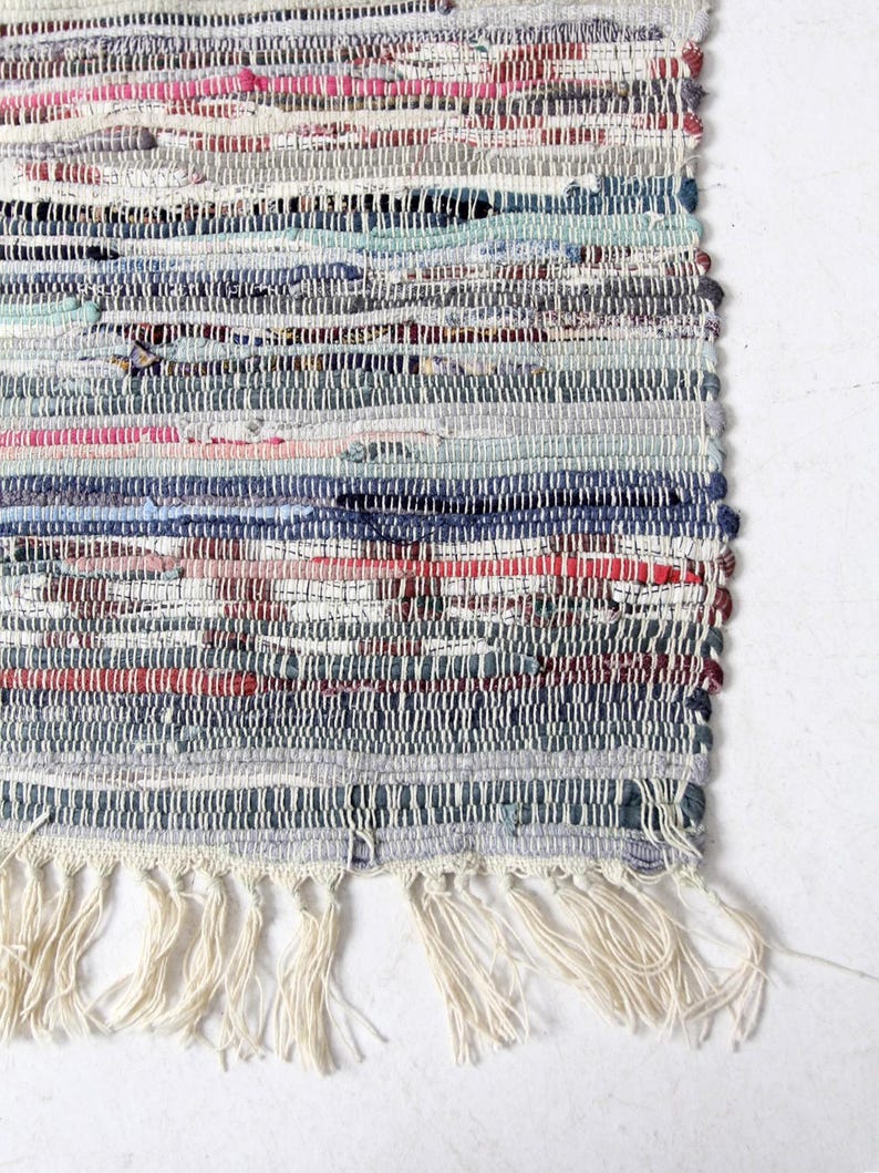 Vintage Farmhouse Rag Rug - Etsy