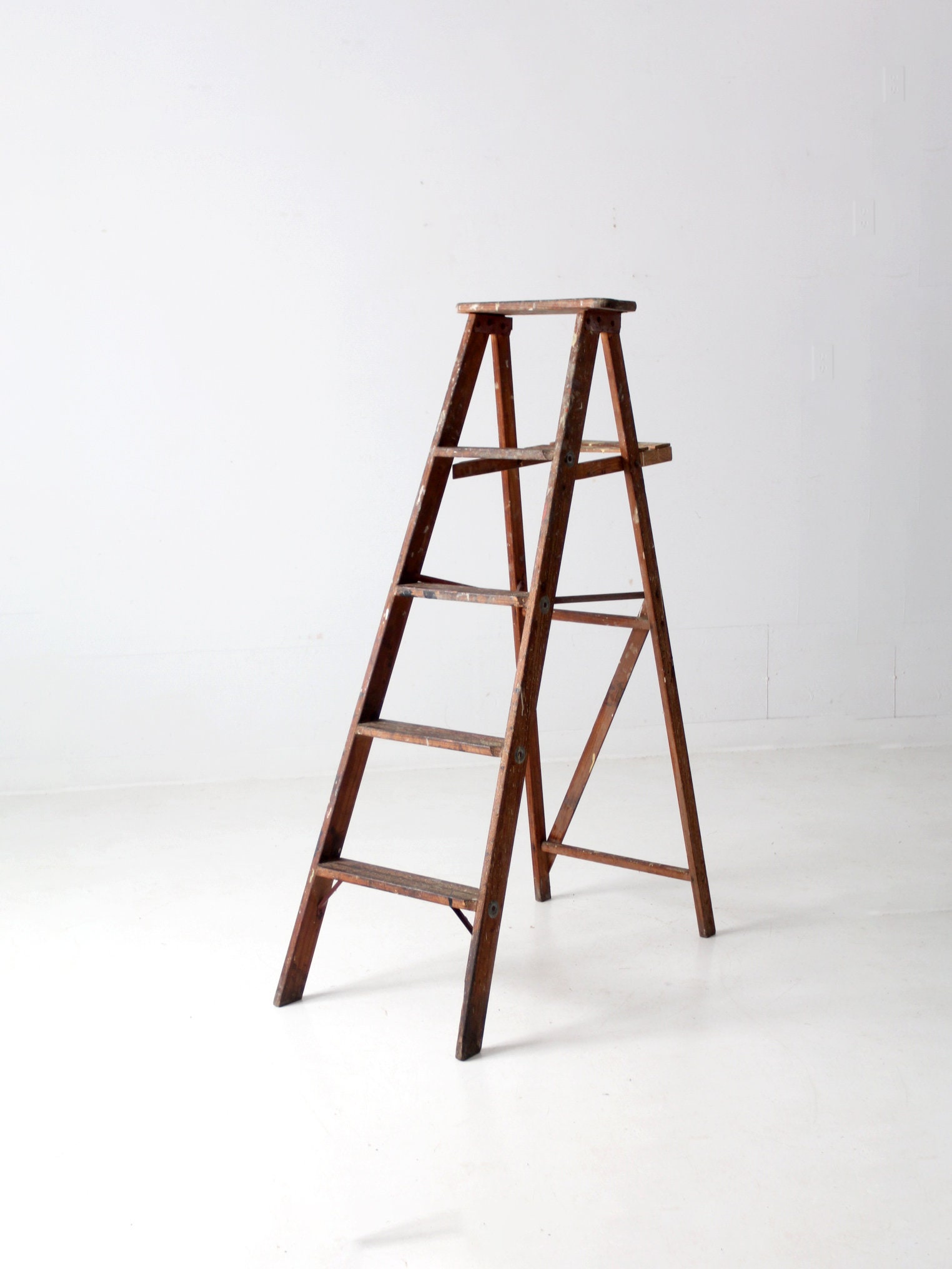 Vintage Painter's Wood Ladder - Etsy