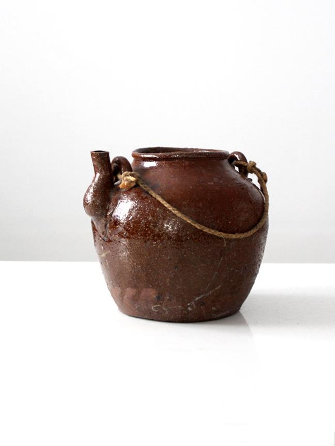 Water Rope Pot Antique Earthenware Water Pot With Rope Handle - Etsy