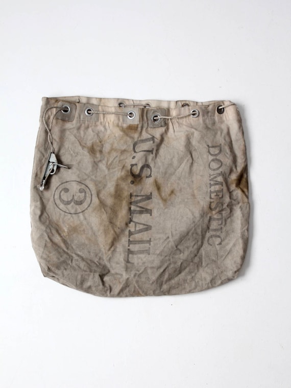 US Mail Domestic carrier bag circa 1981, canvas m… - image 1