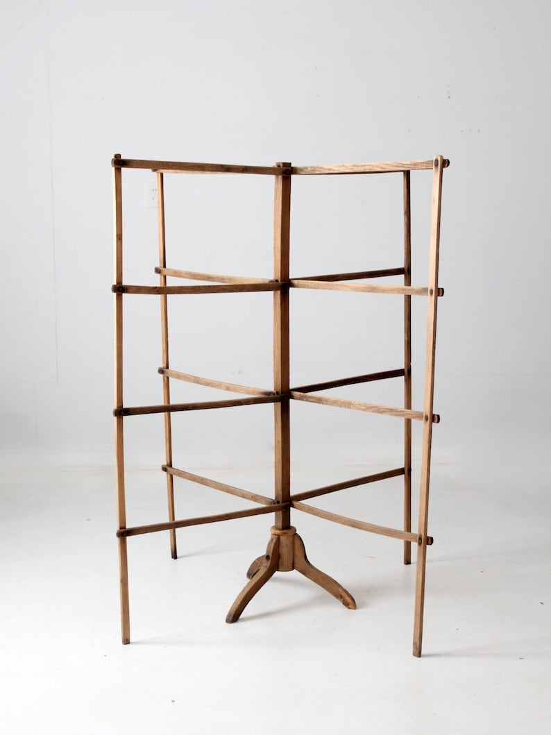 Antique Drying Rack, Wood Laundry Stand - Etsy