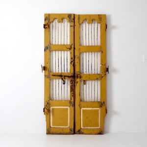 antique painted wood & iron doors, decorative entry door gates