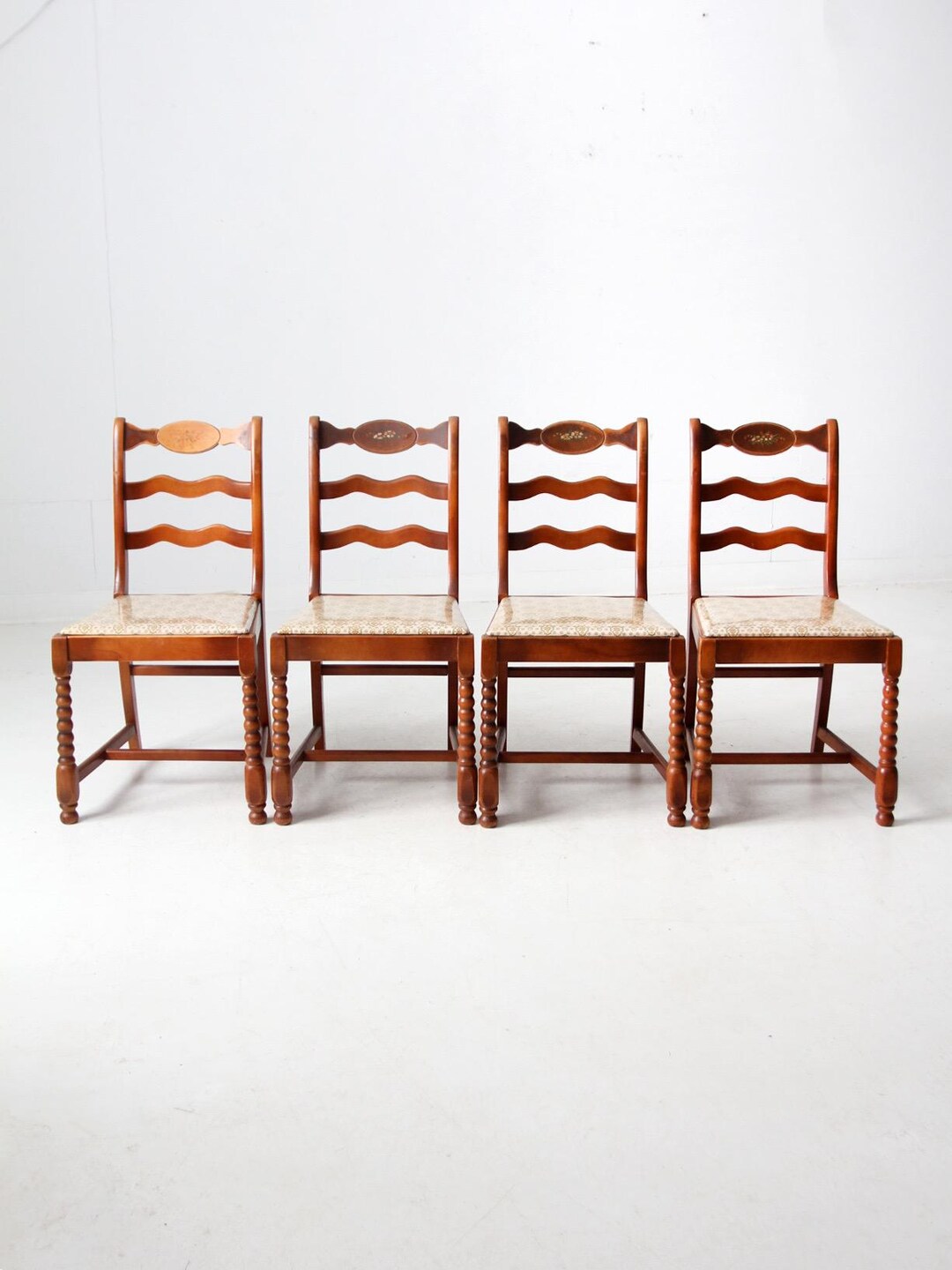 Vintage Phoenix Chair Co Dining Chairs Set of 4 Etsy