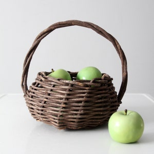 vintage rustic wicker basket
