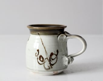 vintage handmade studio pottery mug