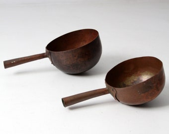 アンティーク銅鍋ペア - Etsy 日本