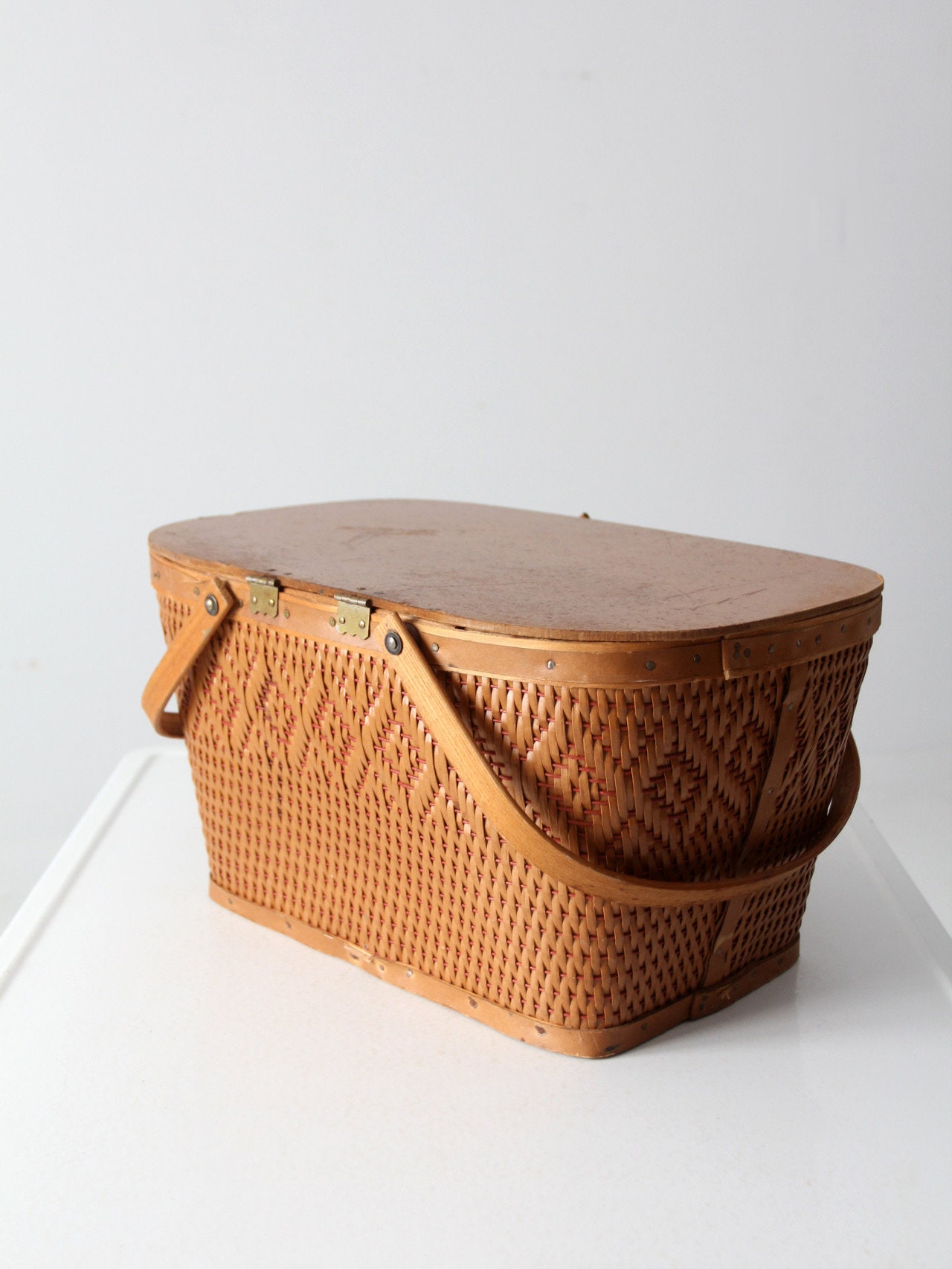Vintage Picnic Basket - Etsy