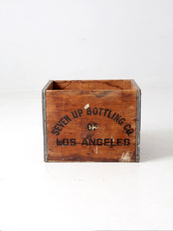 vintage USA7up wood crate 木箱 ヴィンテージ 7UP 木製木箱 - Etsy 日本