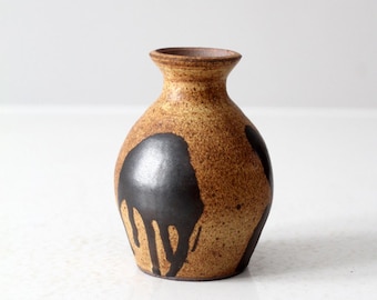 vintage handmade studio pottery vase