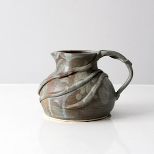 vintage studio pottery pitcher