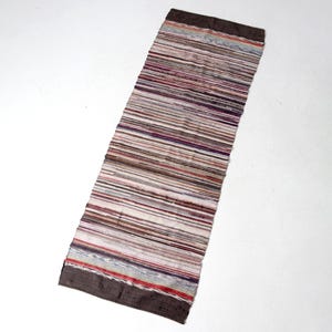 vintage American rag rug runner