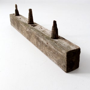 antique wooden post rack, electrical post board image 4