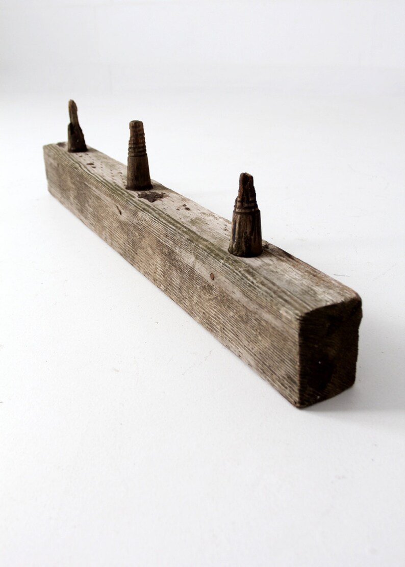 antique wooden post rack, electrical post board image 4