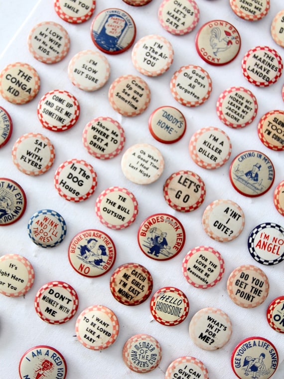 vintage pinback buttons collection circa 1930s - … - image 6