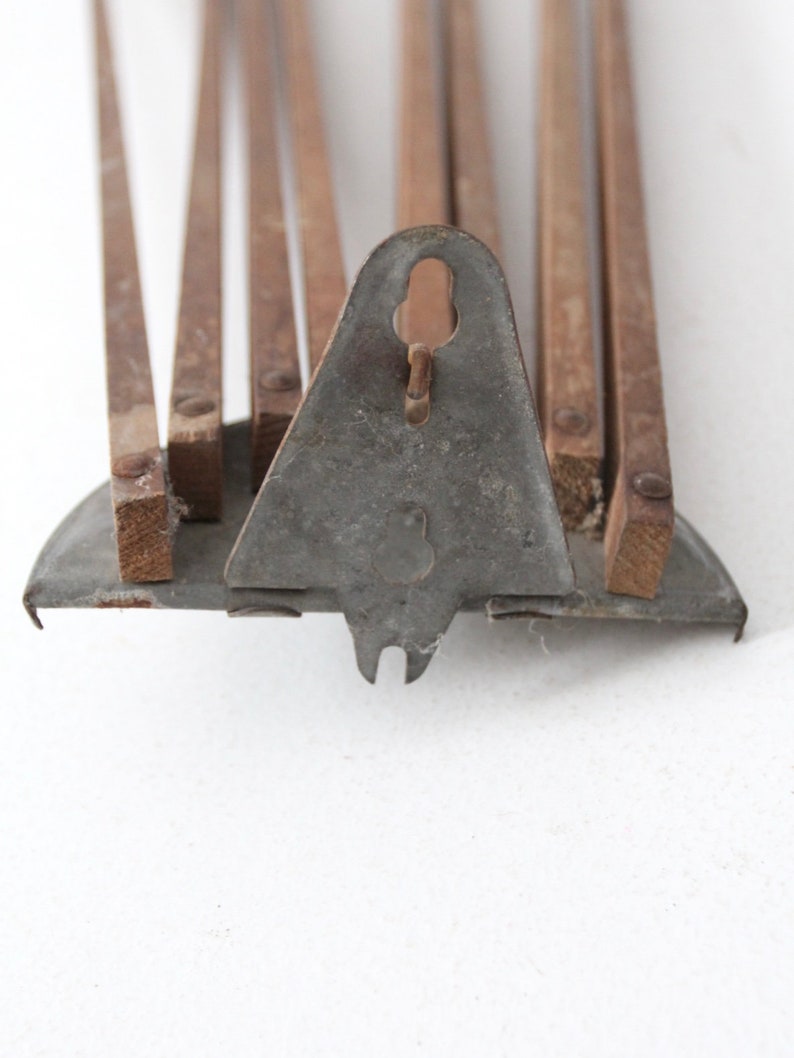 antique kitchen rack, mounted drying rack image 8