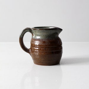vintage studio pottery creamer pitcher