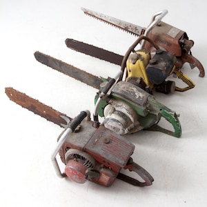 collection mid-century chainsaws