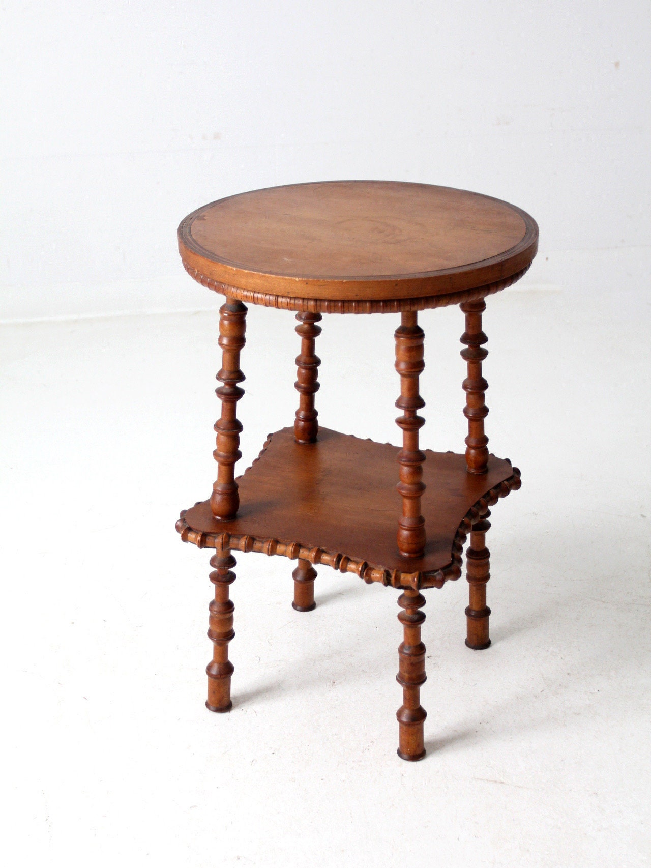 Antique Spool Art Side Table - Etsy