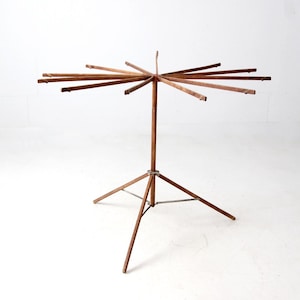 antique laundry rack,  umbrella style wood drying rack