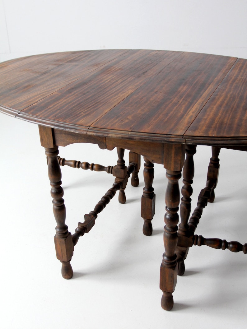 Antique Gate Leg Table Etsy
