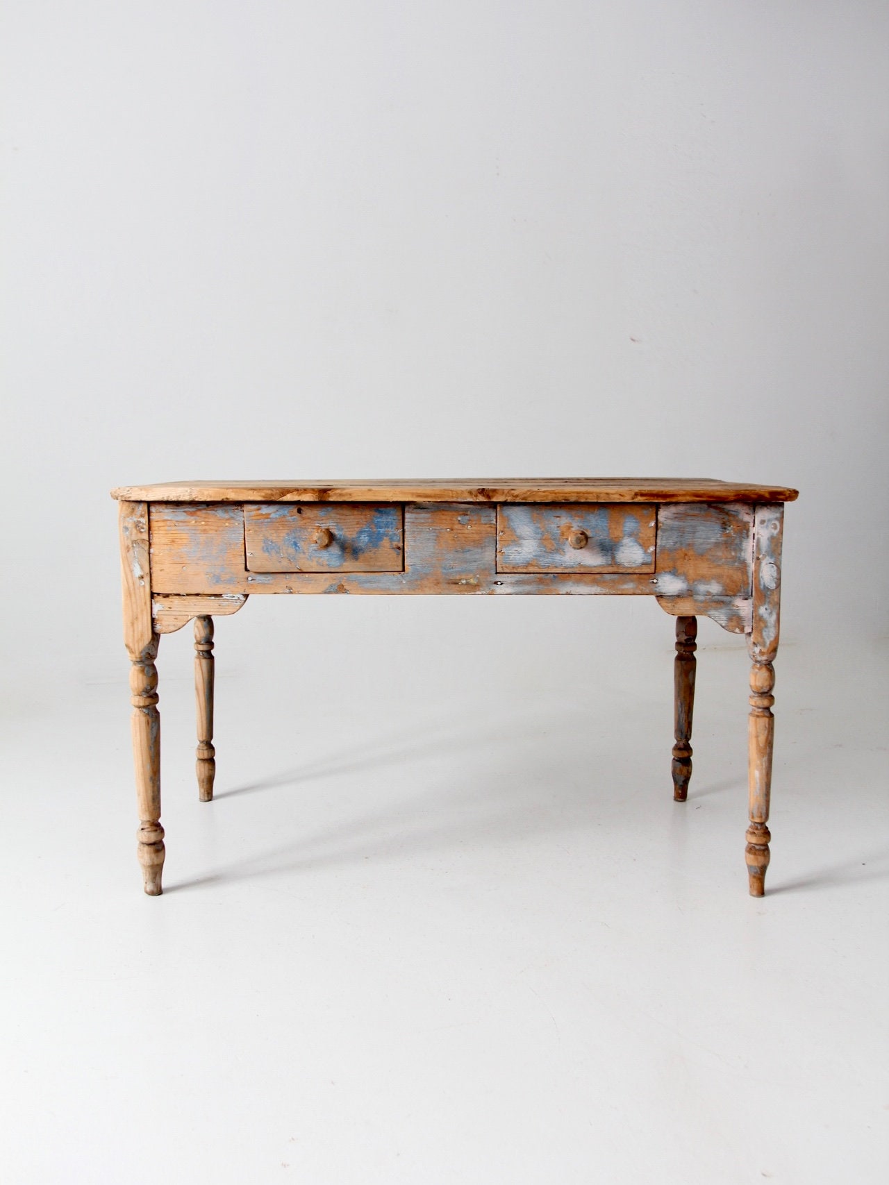 Primitive wood console table deals