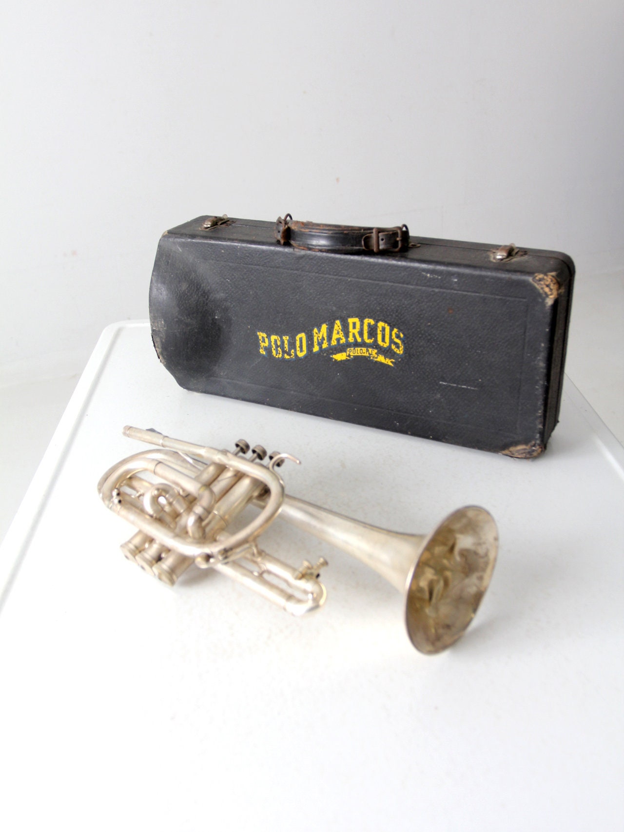 ヴィンテージ　トランペット　ハードケース付き Vintage trumpet case - Etsy 日本