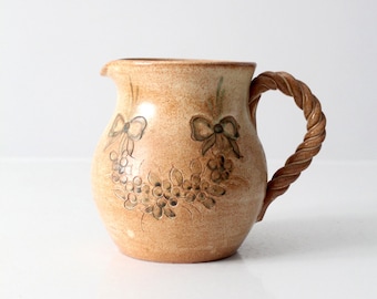 ヴィンテージ「Fired Up」ハンドメイドスタジオアート陶器 6インチ