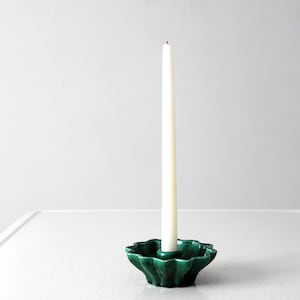 vintage studio pottery candlestick holder