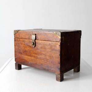 antique wooden storage box