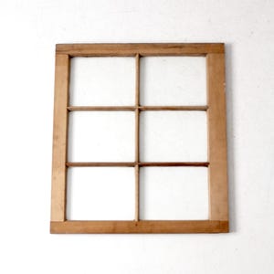 vintage wooden window pane