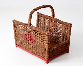 antique folk art basket