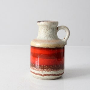 70s Fat Lava Vase Yellow Brown 414-16 Scheurich - Etsy